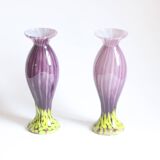 Art Nouveau glass vases by Franz Welz, Czech republic 1930s.