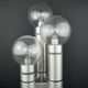 Brushed aluminium floor lamp, Italy, 1970s
