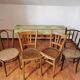 Set table and chairs bistro antique