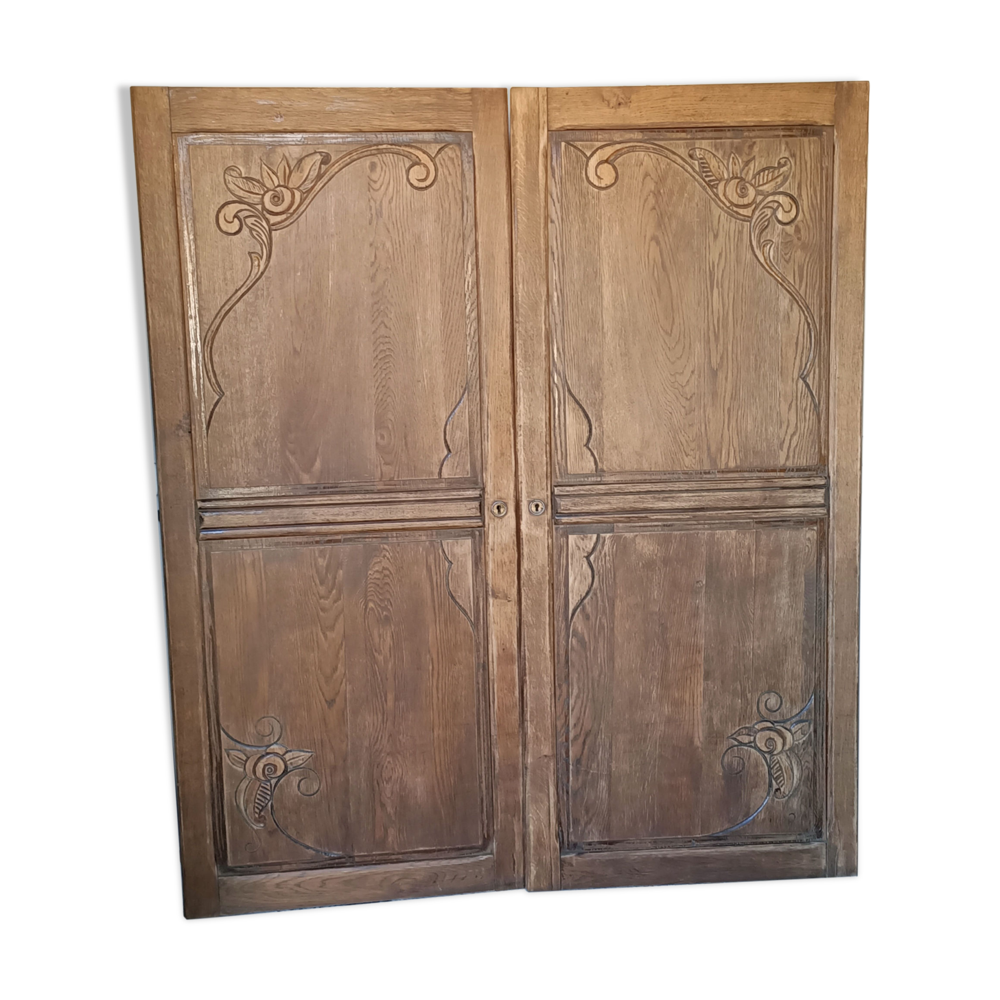 2 antique closet doors