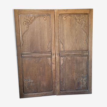 2 portes de placard anciennes