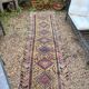 Persian Corridor Rug Antique Handwoven 85x340 Tribal Boho Turkish Kurdish