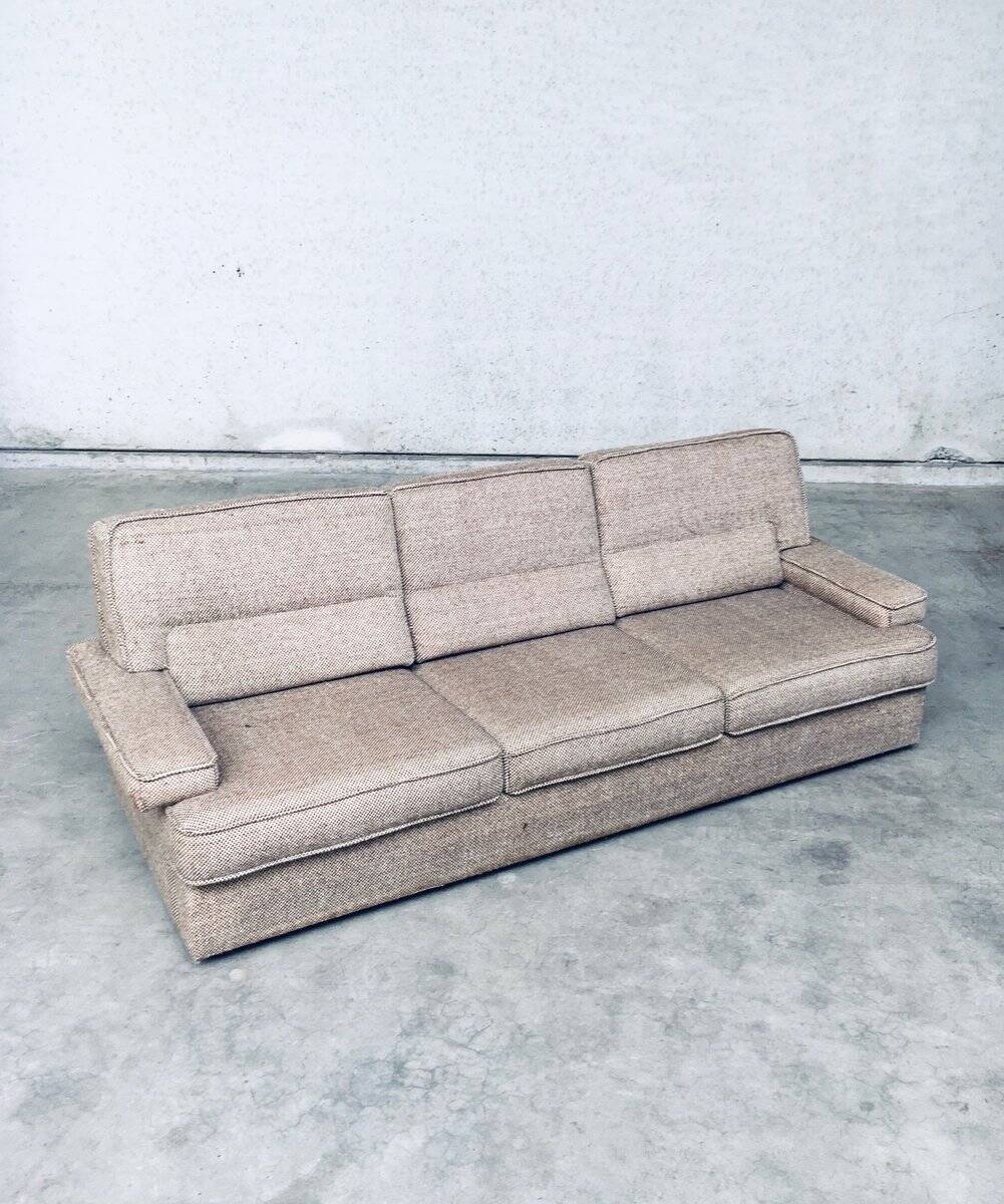Mid-Century Modern Boucle 3 Seat Sofa, Italy, 1970s