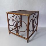Rattan sofa end side table