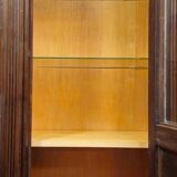 Display cabinet / Antique Renaissance-style bookcase – Carved wood – H 190 cm