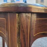 Napoleon III violin-shaped middle desk table 19th in marquetry