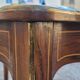 Napoleon III violin-shaped middle desk table 19th in marquetry