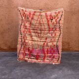 Pink Boujad Moroccan rug - 171 x 147 cm