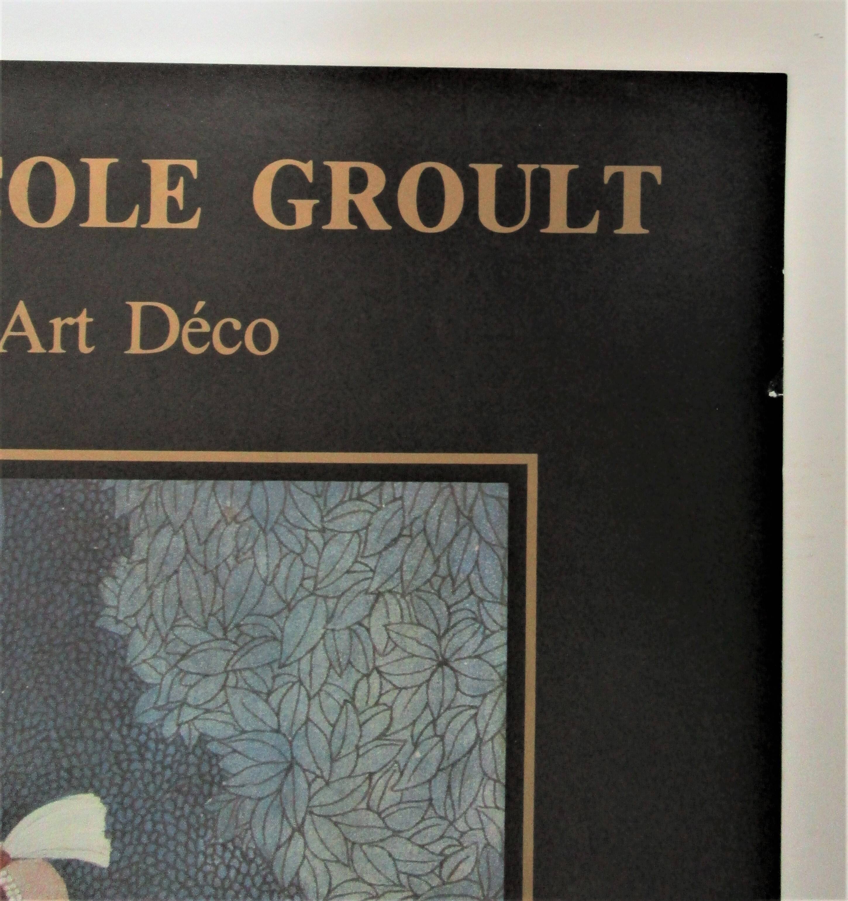 Paul Poiret and Nicole Groult Paris exhibition poster 1986 Georges Barbier