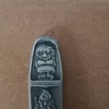 Vintage HS NORWAY Pewter Trolls Pewter Pie Server
