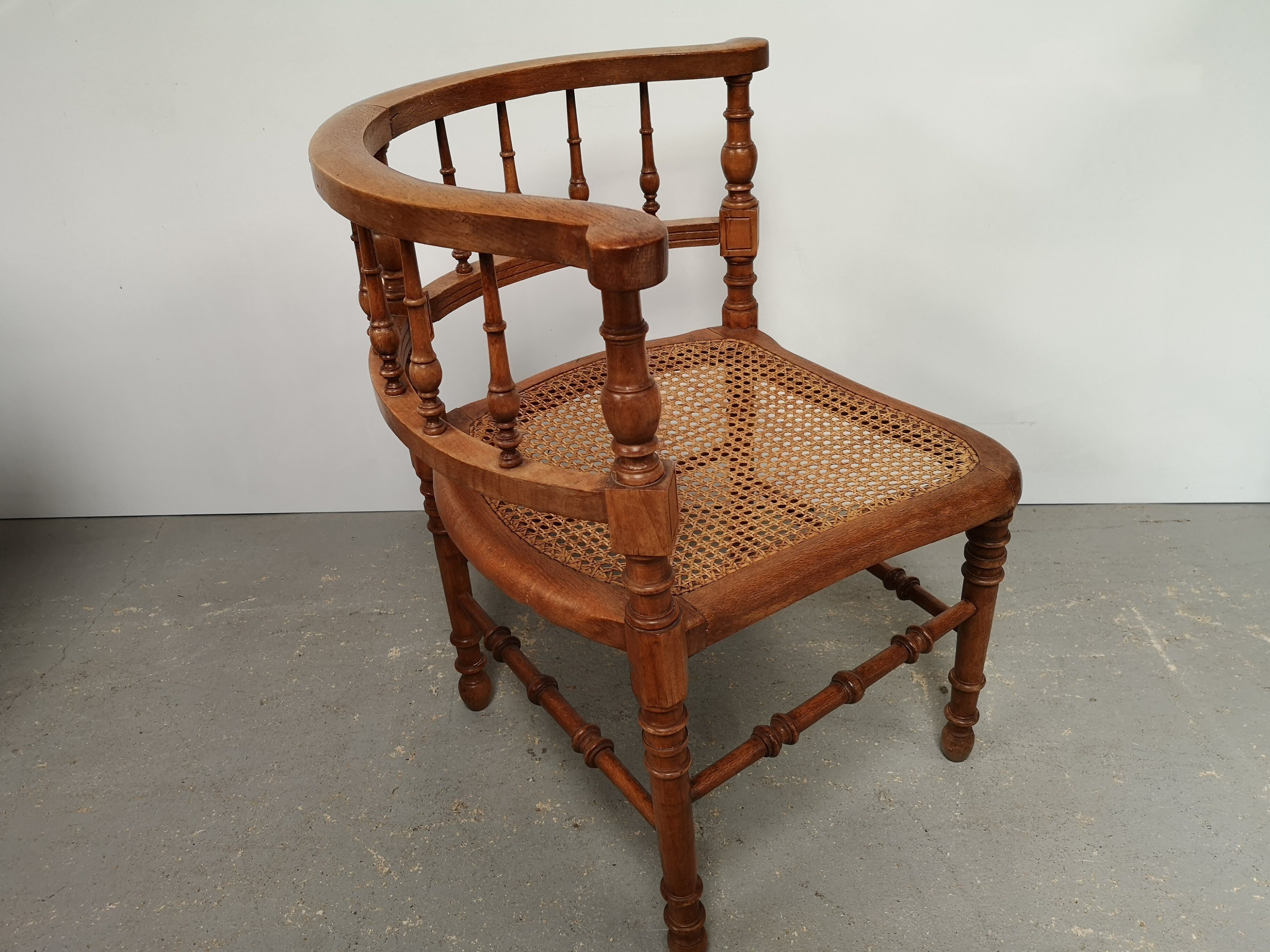 Vintage cane angle chair