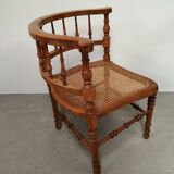 Vintage cane angle chair