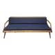 Danish teak convertible daybed sofa with backrest compartment, 1960s