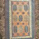 Antique Shirvan carpet, Caucasus 125x190, handmade wool, geometric tribal boho.