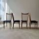 Vintage set of dining chairs with new upholstery, 60 dining.