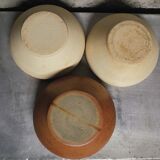 Set of 3 small stoneware salad bowls