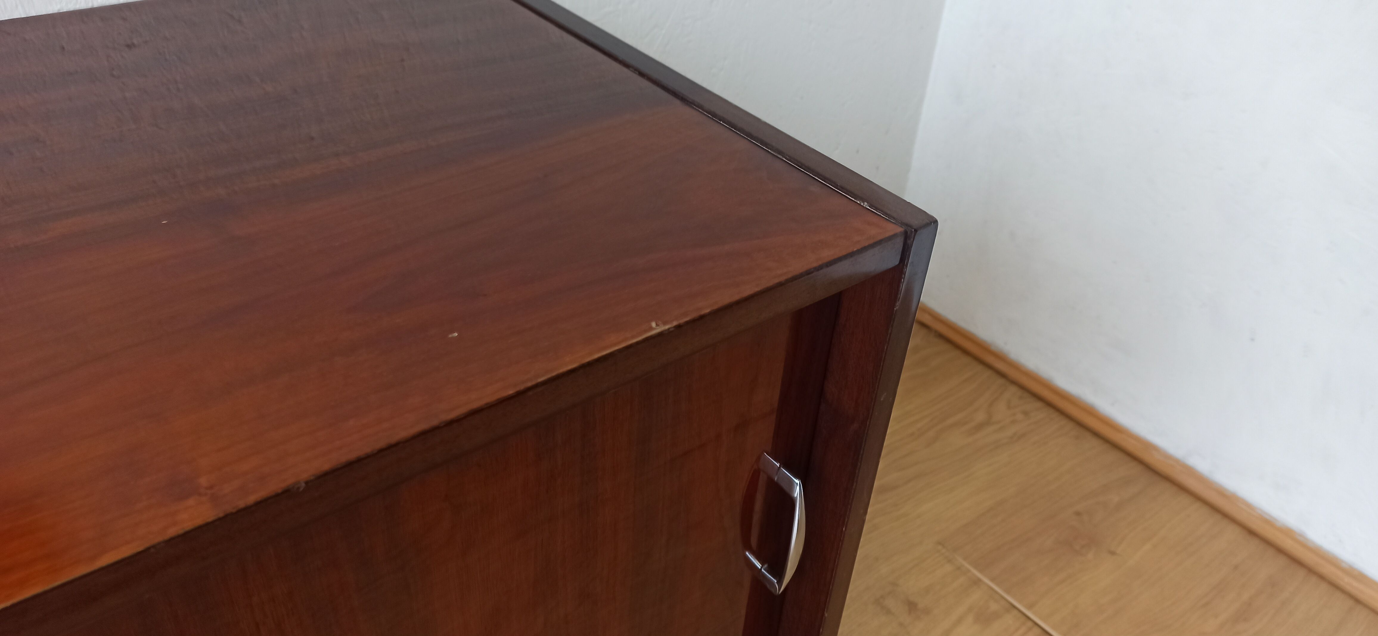 Modernist long sideboard of the 1970s