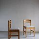 6 Minimalist pine dining chairs | Sweden | 1960s