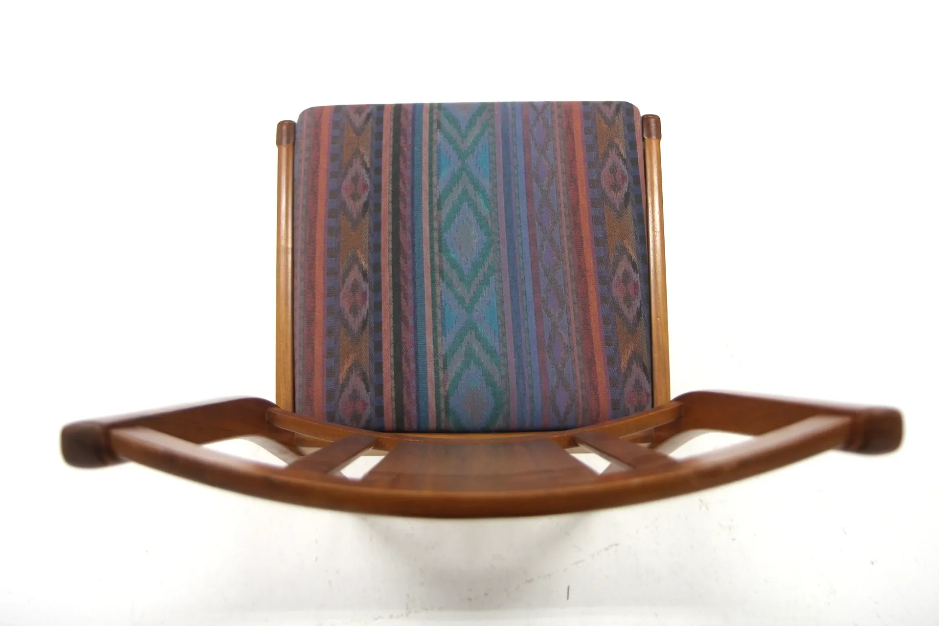 Set of 4 Scandinavian walnut chairs, Sweden, 1960.