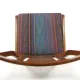 Set of 4 Scandinavian walnut chairs, Sweden, 1960.