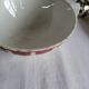Old bowl in earthenware DIGOIN SARREGUEMINES with faceted burgundy.