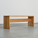 Banc en pin massif, Les Arcs, circa 1973