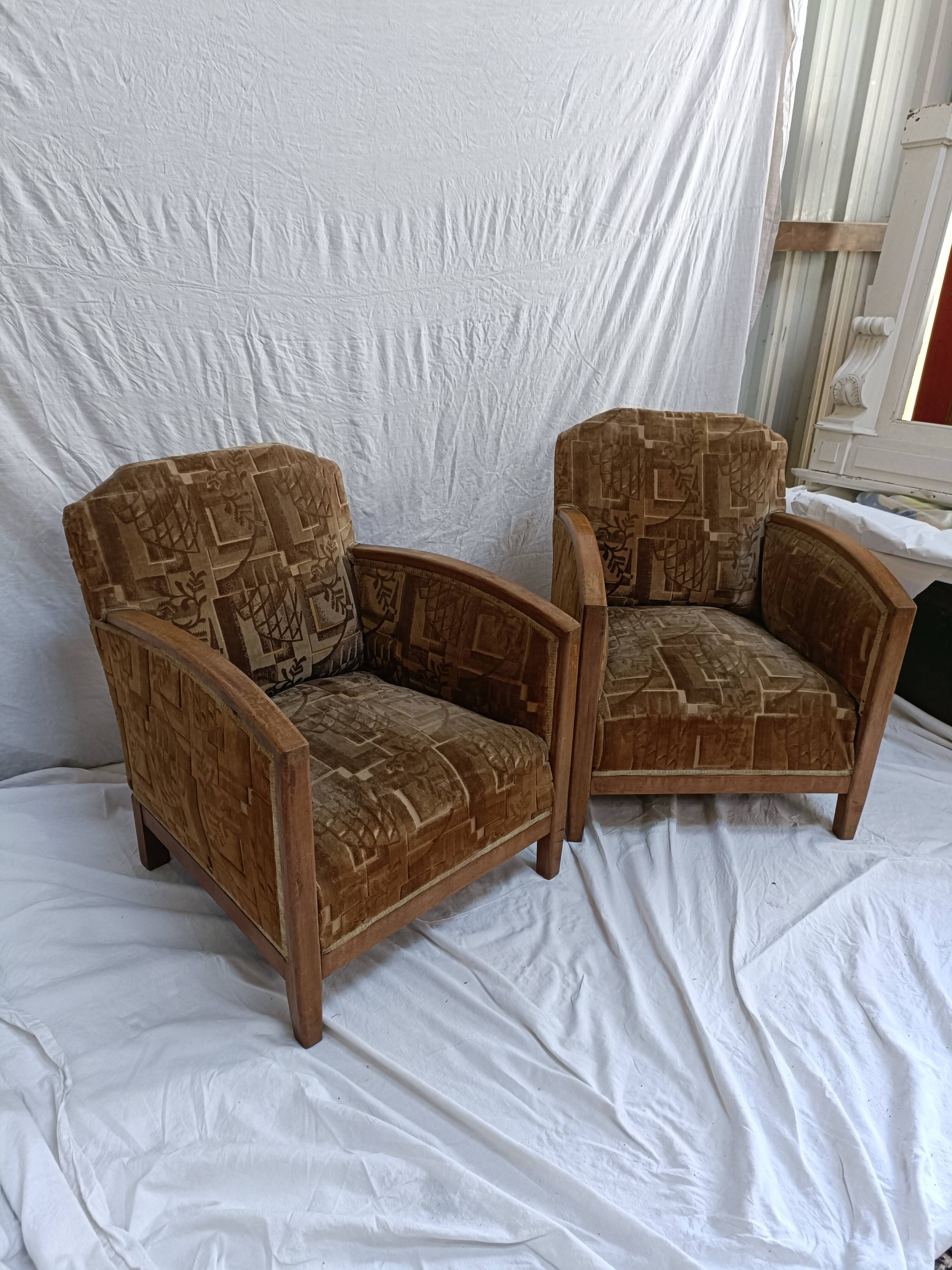 Paire de fauteuils ART DECO
