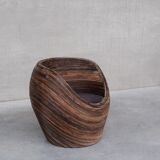 Mid-Century Italian Reed Lounge Chair