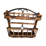 Wall shelf in vintage rattan