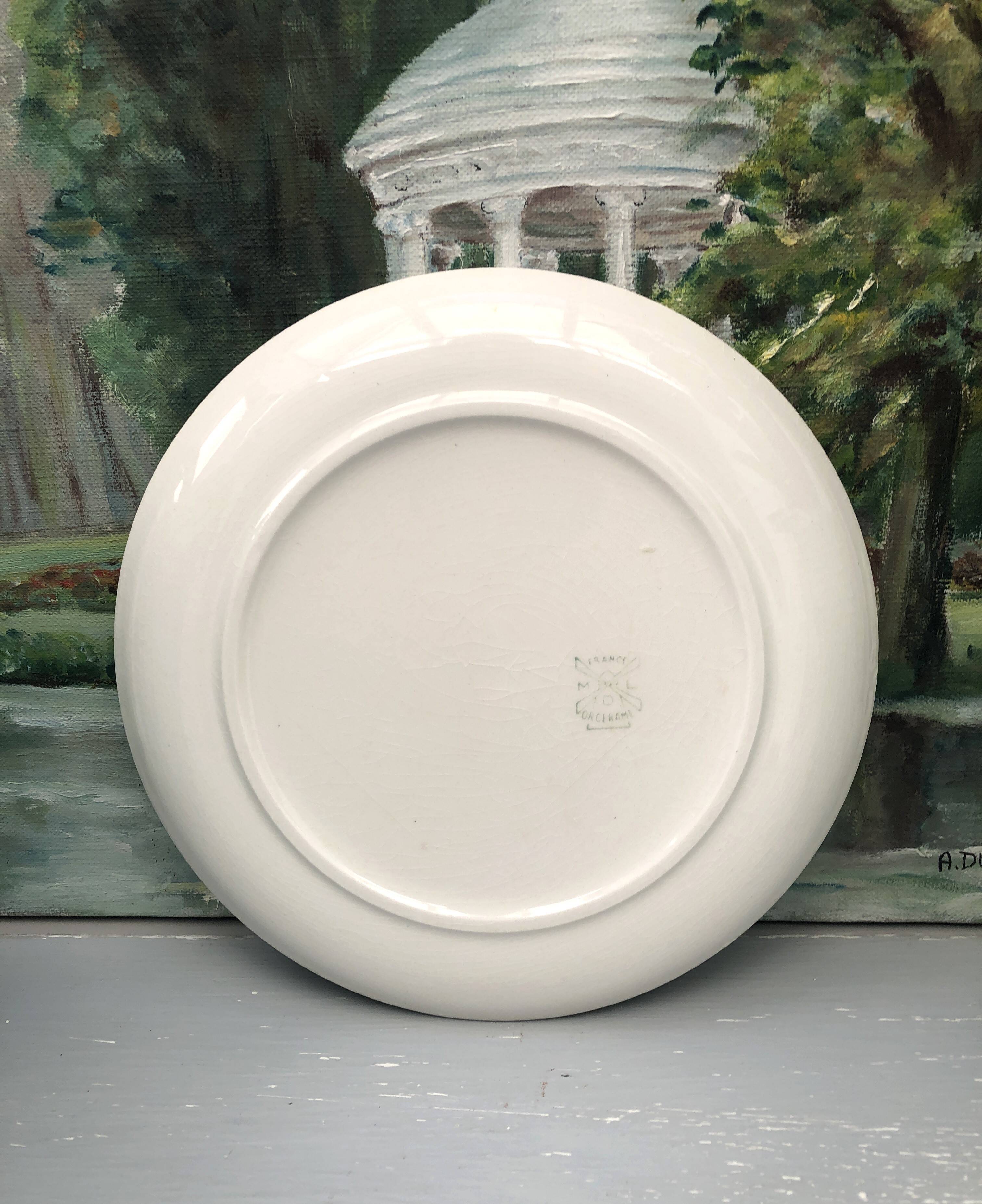 Dessert plate from the 50s/60s Moulins des Loups