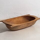 Antique solid wood wabi-sabi bowl (c.1900) #9