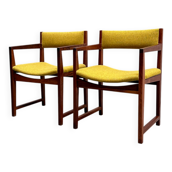 2 fauteuils conçus par Peter Hvidt et Orla Mølgaard Nielsen, pour Søborg Møbelfabrik, Danemark, années 60