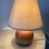 Wooden table lamp