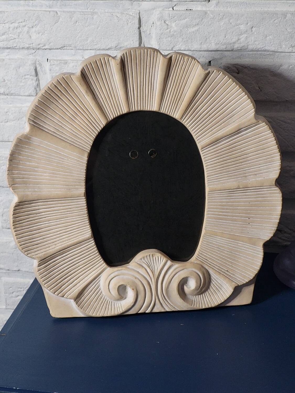 Seashell photo frame