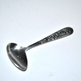 Vintage silver-plated metal porridge spoon, Donald Duck cutlery for children