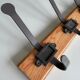Wall coat rack wood and metal