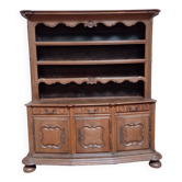 Buffet vaisselier trois portes en chêne du XVIIIéme