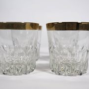 Whiskey Tumbler "Ritz" Glass with 24-Karat Gold Rim from Mäander, 1960s