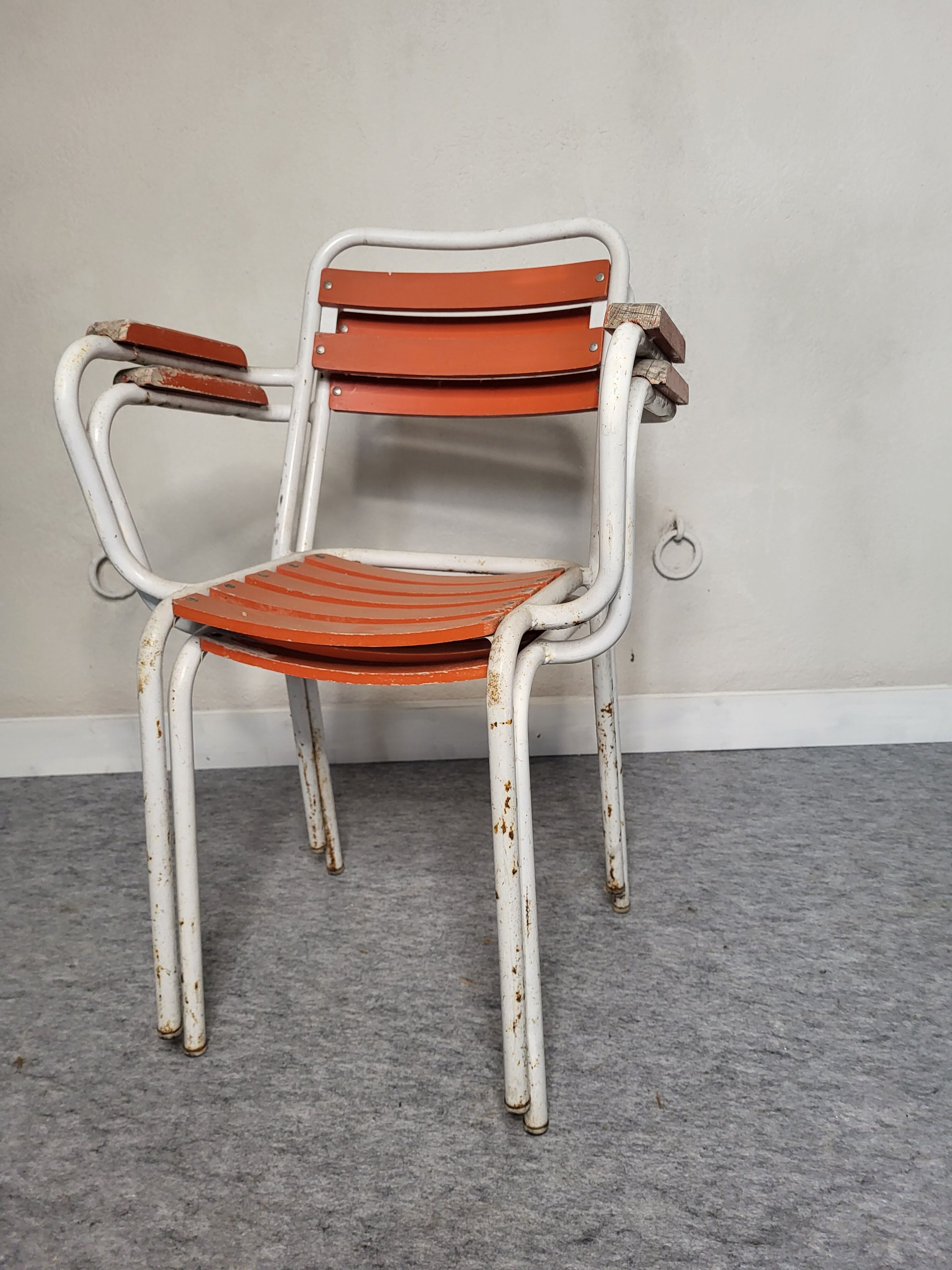 Set of 2 armchairs Tolix T2 50s