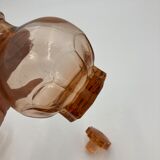 Pink glass shot decanter