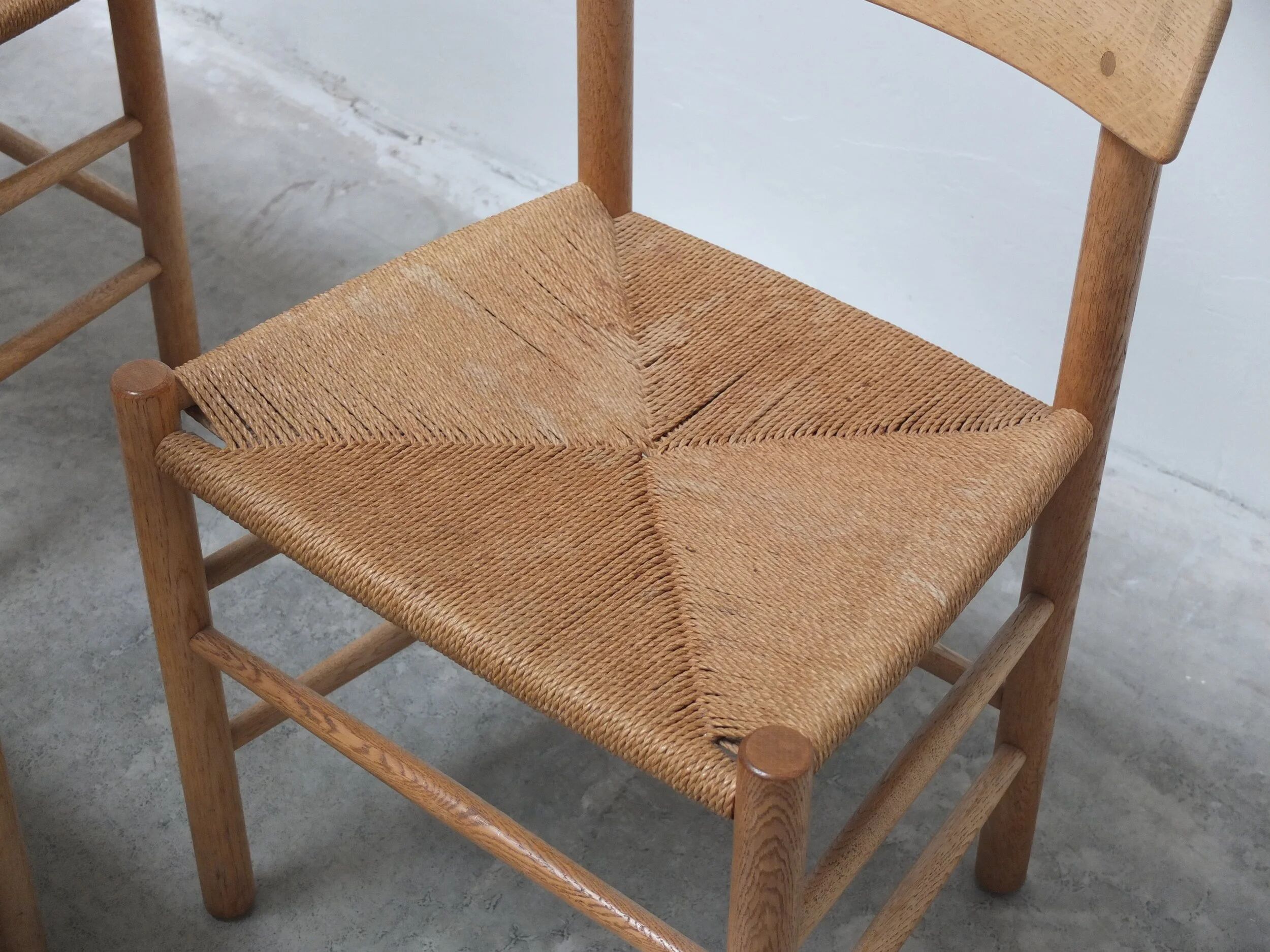 Ensemble précoce de 6 chaises de salle à manger 'J39' par Børge Mogensen pour FDB Møbler, 1947