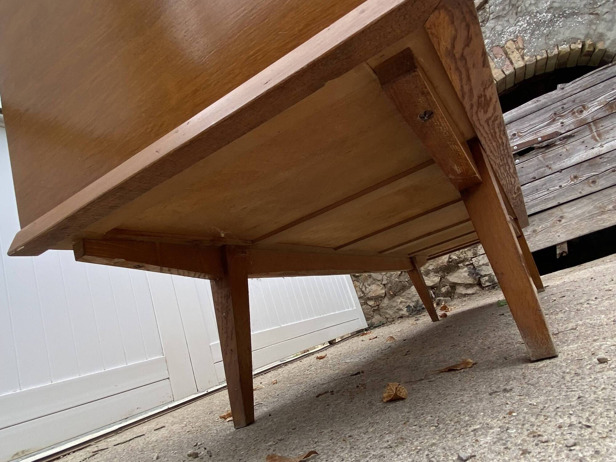 Sideboard very buffet type Scandinavian in raw pear wood 1950.