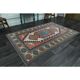 1970s Vintage Turkish Oushak Handmade Wool Cotton Pink Area Rug 151x225