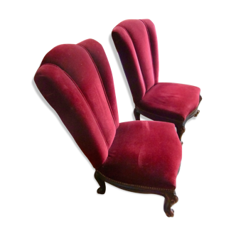 Fauteuils en velours