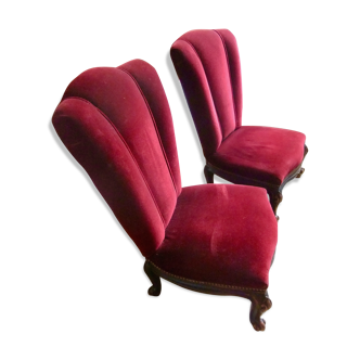 Velvet armchairs