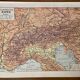 Old map of the Alps - 1920