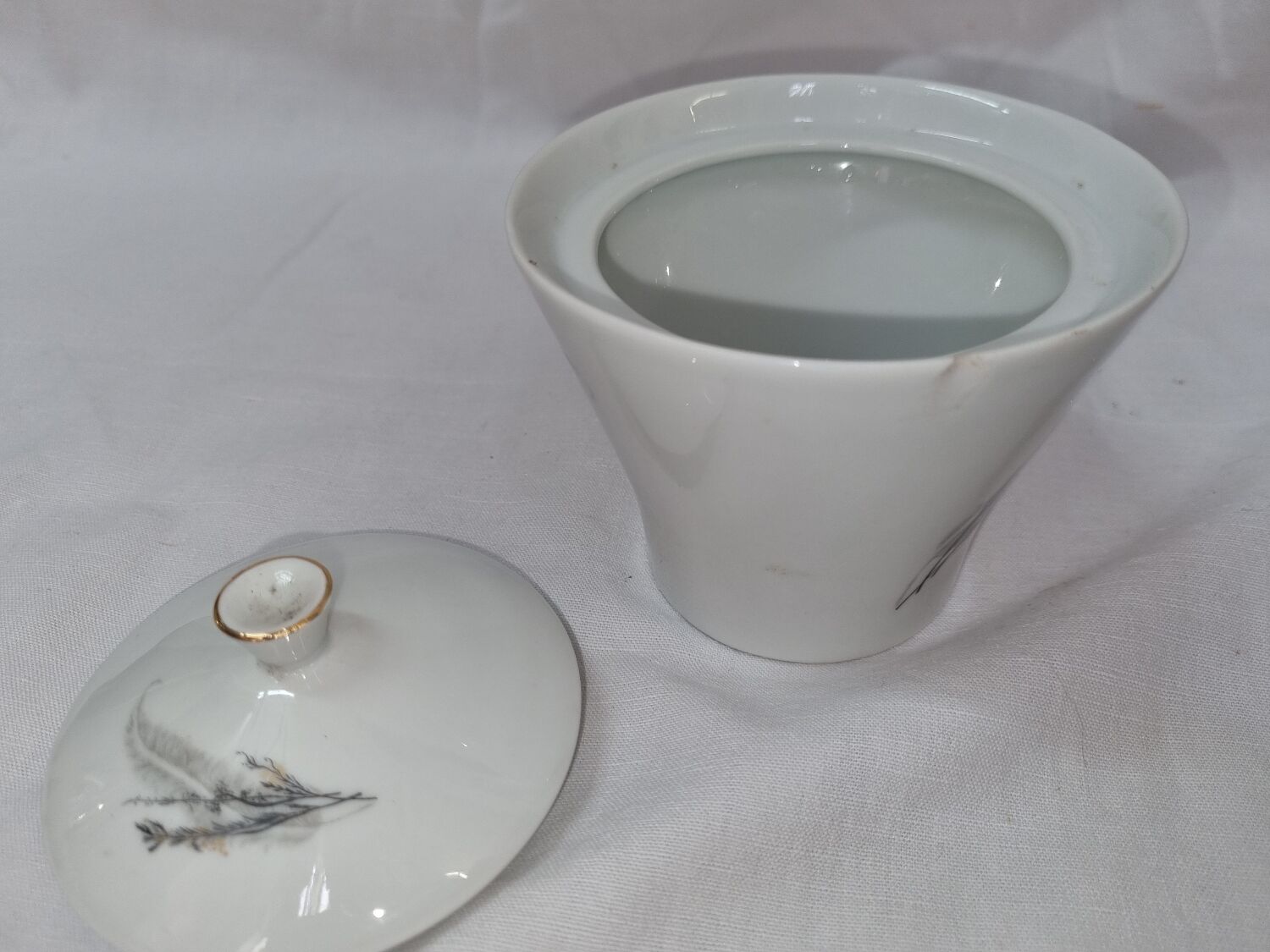 Cafetière porcelaine de Sologne et tasses