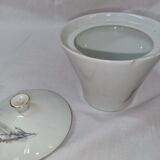 Sologne porcelain coffee maker and cups