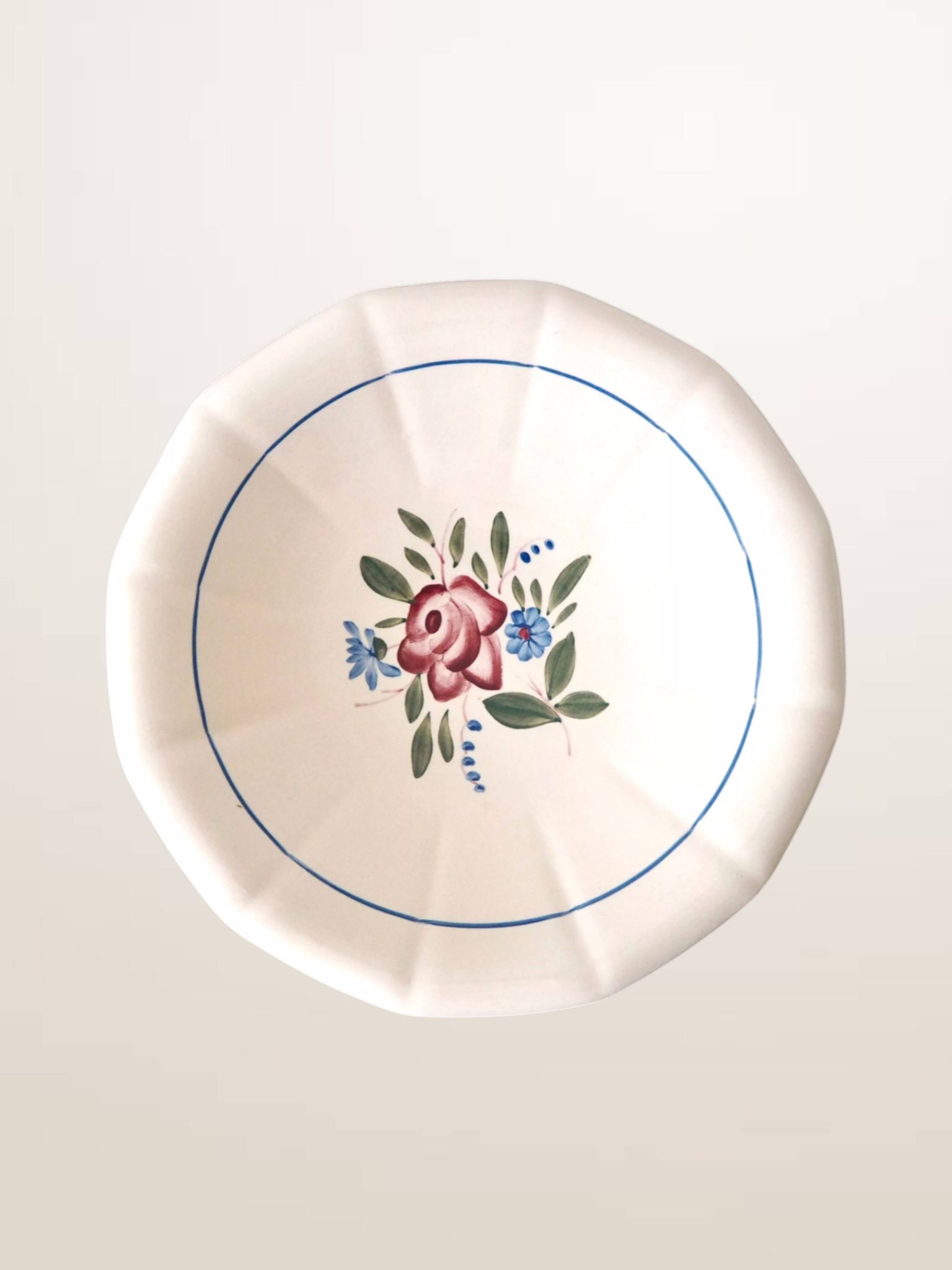 Pair of round dishes Digoin 9177
