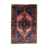 Vintage Afghan Baluch handmade carpet 87cm x 141cm 1940s